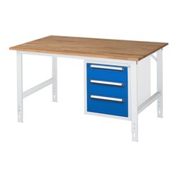Rau Arbeitstisch Tom höhenverstellbar KM06, B1500xT1000xH760-1080mm, B-Platte-25mm