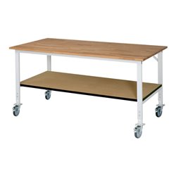 Rau Fahrbarer Arbeitstisch (HV) Tom KM-01, B2000xT1000xH910-1230mm, B-Platte-25mm