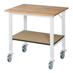 Rau Fahrbarer Arbeitstisch (HV) Tom KM-01, B1000xT800xH910-1230mm, B-Platte-25mm