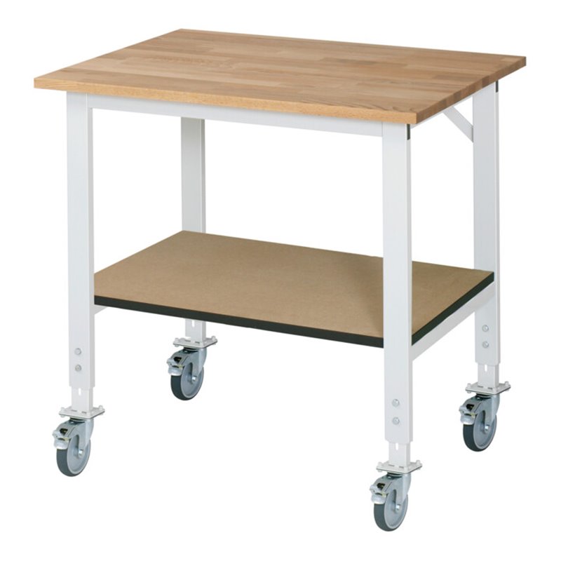 Rau Fahrbarer Arbeitstisch (HV) Tom KM-01, B1000xT800xH910-1230mm, B-Platte-25mm