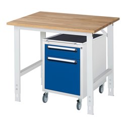 Rau Arbeitstisch Tom höhenverstellbar KM08, B1000xT800xH760-1080mm, B-Platte-25mm