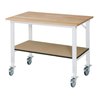 Rau Fahrbarer Arbeitstisch (HV) Tom KM-01, B1250xT800xH910-1230mm, B-Platte-25mm