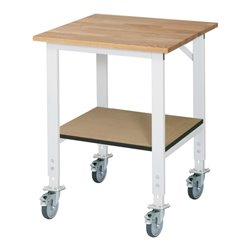 Rau Fahrbarer Arbeitstisch (HV) Tom KM-01, B750xT800xH910-1230mm, B-Platte-25mm
