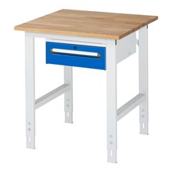 Rau Arbeitstisch Tom höhenverstellbar KM02, B750xT800xH760-1080mm, B-Platte-25mm