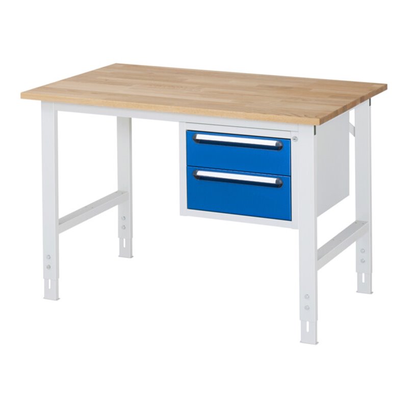 Rau Arbeitstisch Tom höhenverstellbar KM03, B1250xT800xH760-1080mm, B-Platte-25mm