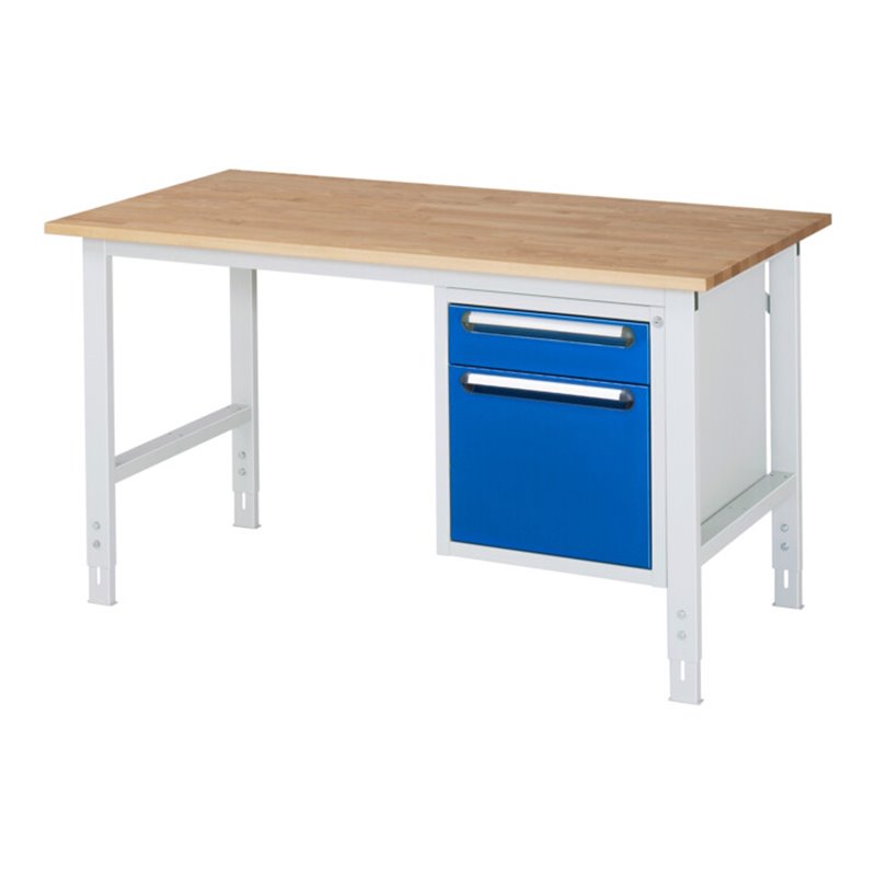 Rau Arbeitstisch Tom höhenverstellbar KM05, B1500xT800xH760-1080mm, B-Platte-25mm