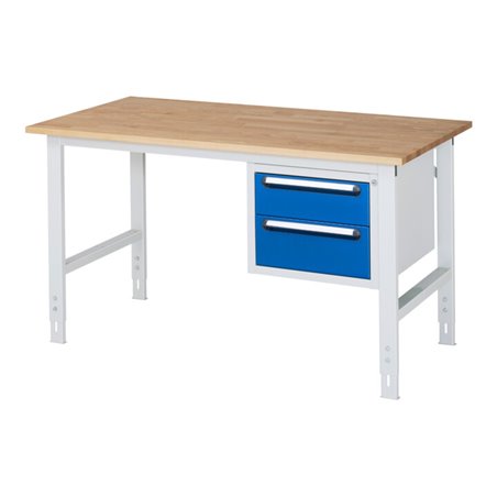 Rau Arbeitstisch Tom höhenverstellbar KM03, B1500xT800xH760-1080mm, B-Platte-25mm