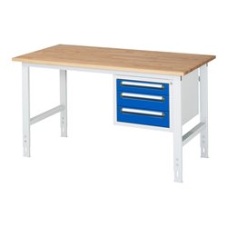 Rau Arbeitstisch Tom höhenverstellbar KM04, B1500xT800xH760-1080mm, B-Platte-25mm