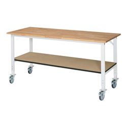 Rau Fahrbarer Arbeitstisch (HV) Tom KM-01, B2000xT800xH910-1230mm, B-Platte-25mm