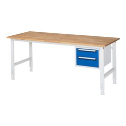 Rau Arbeitstisch Tom höhenverstellbar KM03, B2000xT800xH760-1080mm, B-Platte-25mm