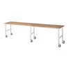 Rau Fahrbarer Arbeitstisch (HV) Tom (6 LR), B4000xT800xH910-1230mm, B-Platte-25mm