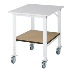 Rau Fahrbarer Arbeitstisch (HV) Tom KM-01, B750xT1000xH910-1230mm, M-Platte-22mm
