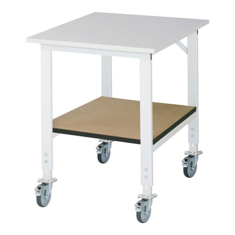Rau Fahrbarer Arbeitstisch (HV) Tom KM-01, B750xT1000xH910-1230mm, M-Platte-22mm