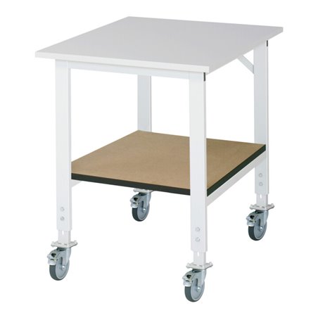Rau Fahrbarer Arbeitstisch (HV) Tom KM-01, B750xT1000xH910-1230mm, M-Platte-22mm