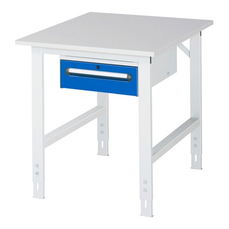 Rau Arbeitstisch Tom höhenverstellbar KM02, B750xT1000xH760-1080mm, M-Platte-22mm