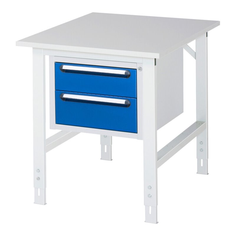 Rau Arbeitstisch Tom höhenverstellbar KM03, B750xT1000xH760-1080mm, M-Platte-22mm