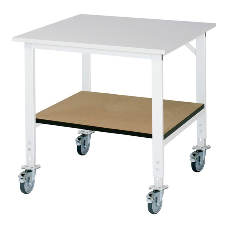 Rau Fahrbarer Arbeitstisch (HV) Tom KM-01, B1000xT1000xH910-1230mm, M-Platte-22mm