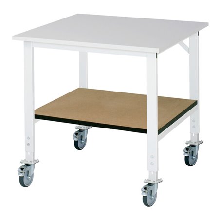 Rau Fahrbarer Arbeitstisch (HV) Tom KM-01, B1000xT1000xH910-1230mm, M-Platte-22mm
