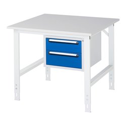 Rau Arbeitstisch Tom höhenverstellbar KM03, B1000xT1000xH760-1080mm, M-Platte-22mm