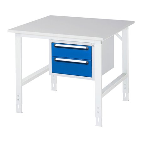 Rau Arbeitstisch Tom höhenverstellbar KM03, B1000xT1000xH760-1080mm, M-Platte-22mm