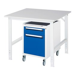 Rau Arbeitstisch Tom höhenverstellbar KM08, B1000xT1000xH760-1080mm, M-Platte-22mm