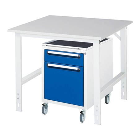 Rau Arbeitstisch Tom höhenverstellbar KM08, B1000xT1000xH760-1080mm, M-Platte-22mm