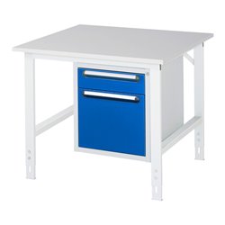 Rau Arbeitstisch Tom höhenverstellbar KM05, B1000xT1000xH760-1080mm, M-Platte-22mm