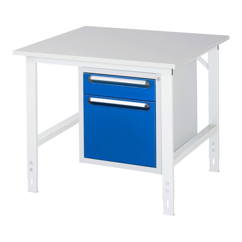 Rau Arbeitstisch Tom höhenverstellbar KM05, B1000xT1000xH760-1080mm, M-Platte-22mm