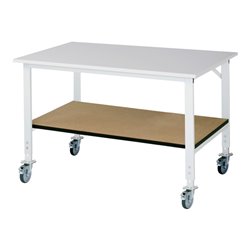 Rau Fahrbarer Arbeitstisch (HV) Tom KM-01, B1500xT1000xH910-1230mm, M-Platte-22mm