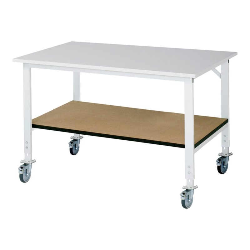 Rau Fahrbarer Arbeitstisch (HV) Tom KM-01, B1500xT1000xH910-1230mm, M-Platte-22mm