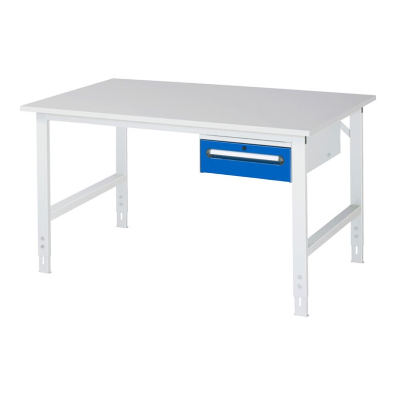 Rau Arbeitstisch Tom höhenverstellbar KM02, B1500xT1000xH760-1080mm, M-Platte-22mm