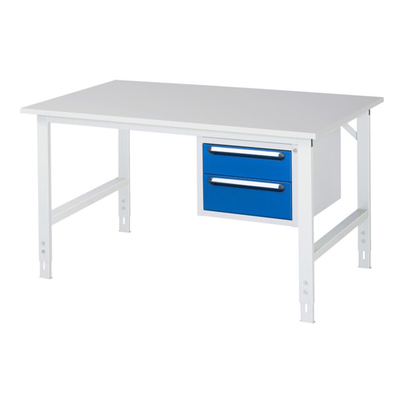 Rau Arbeitstisch Tom höhenverstellbar KM03, B1500xT1000xH760-1080mm, M-Platte-22mm