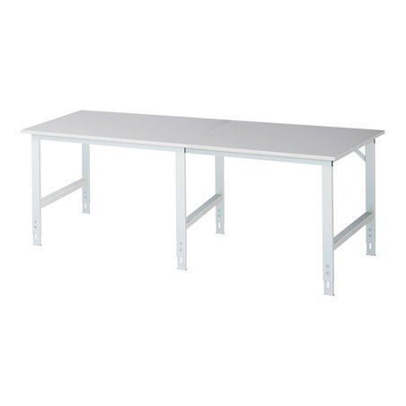 Rau Arbeitstisch Tom höhenverstellbar, B2500xT1000xH760-1080mm, M-Platte-22mm