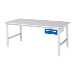 Rau Arbeitstisch Tom höhenverstellbar KM02, B2000xT1000xH760-1080mm, M-Platte-22mm