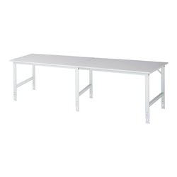 Rau Arbeitstisch Tom höhenverstellbar, B3000xT1000xH760-1080mm, M-Platte-22mm