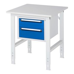 Rau Arbeitstisch Tom höhenverstellbar KM03, B750xT800xH760-1080mm, M-Platte-22mm