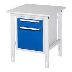 Rau Arbeitstisch Tom höhenverstellbar KM05, B750xT800xH760-1080mm, M-Platte-22mm