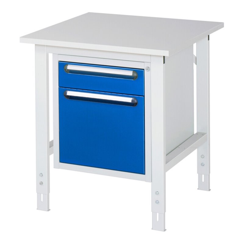 Rau Arbeitstisch Tom höhenverstellbar KM05, B750xT800xH760-1080mm, M-Platte-22mm