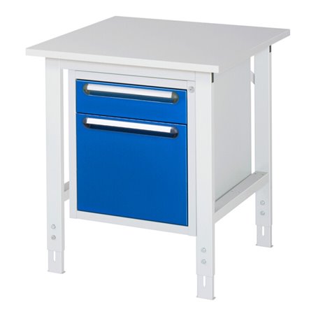 Rau Arbeitstisch Tom höhenverstellbar KM05, B750xT800xH760-1080mm, M-Platte-22mm