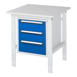 Rau Arbeitstisch Tom höhenverstellbar KM06, B750xT800xH760-1080mm, M-Platte-22mm