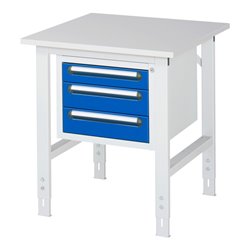 Rau Arbeitstisch Tom höhenverstellbar KM04, B750xT800xH760-1080mm, M-Platte-22mm