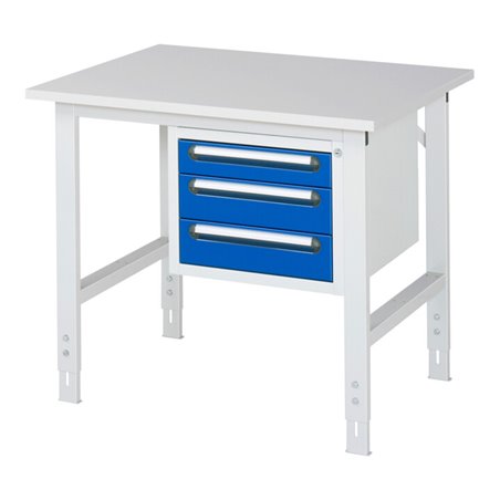 Rau Arbeitstisch Tom höhenverstellbar KM04, B1000xT800xH760-1080mm, M-Platte-22mm