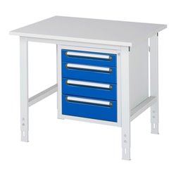 Rau Arbeitstisch Tom höhenverstellbar KM07, B1000xT800xH760-1080mm, M-Platte-22mm