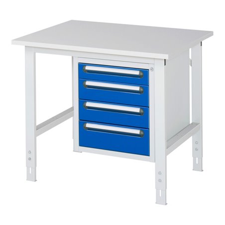 Rau Arbeitstisch Tom höhenverstellbar KM07, B1000xT800xH760-1080mm, M-Platte-22mm