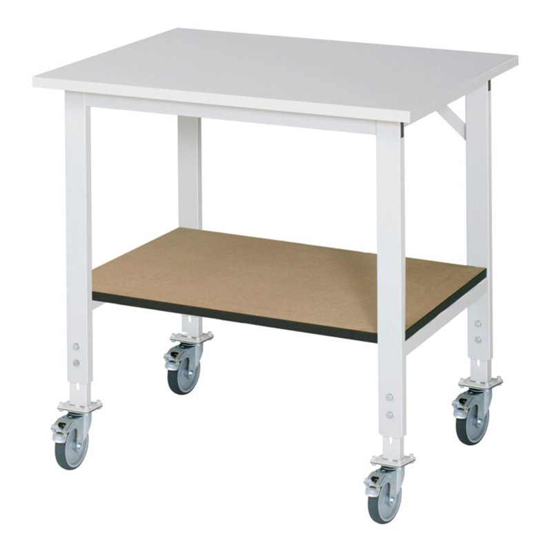 Rau Fahrbarer Arbeitstisch (HV) Tom KM-01, B1000xT800xH910-1230mm, M-Platte-22mm