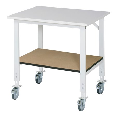 Rau Fahrbarer Arbeitstisch (HV) Tom KM-01, B1000xT800xH910-1230mm, M-Platte-22mm