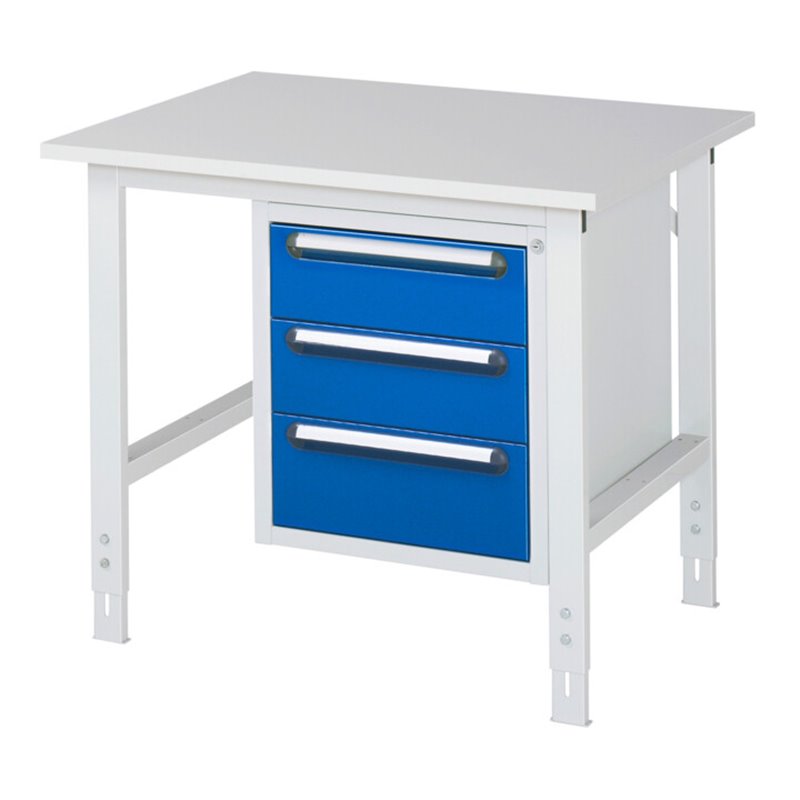 Rau Arbeitstisch Tom höhenverstellbar KM06, B1000xT800xH760-1080mm, M-Platte-22mm