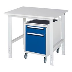 Rau Arbeitstisch Tom höhenverstellbar KM08, B1000xT800xH760-1080mm, M-Platte-22mm