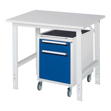 Rau Arbeitstisch Tom höhenverstellbar KM08, B1000xT800xH760-1080mm, M-Platte-22mm