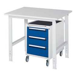 Rau Arbeitstisch Tom höhenverstellbar KM09, B1000xT800xH760-1080mm, M-Platte-22mm